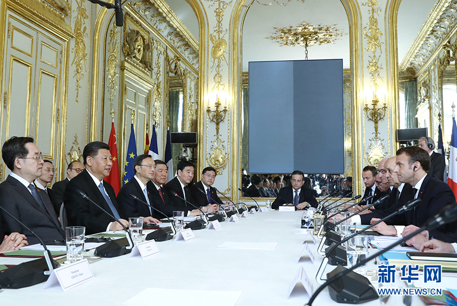 习近平同法国总统马克龙会谈(图6) 1124281341_15535503738591n.jpg