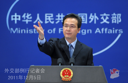 外交部就中国渔船遭菲律宾拘押、中印边界等答问(图1) U291P4T8D3509434F107DT20111205171919.jpg