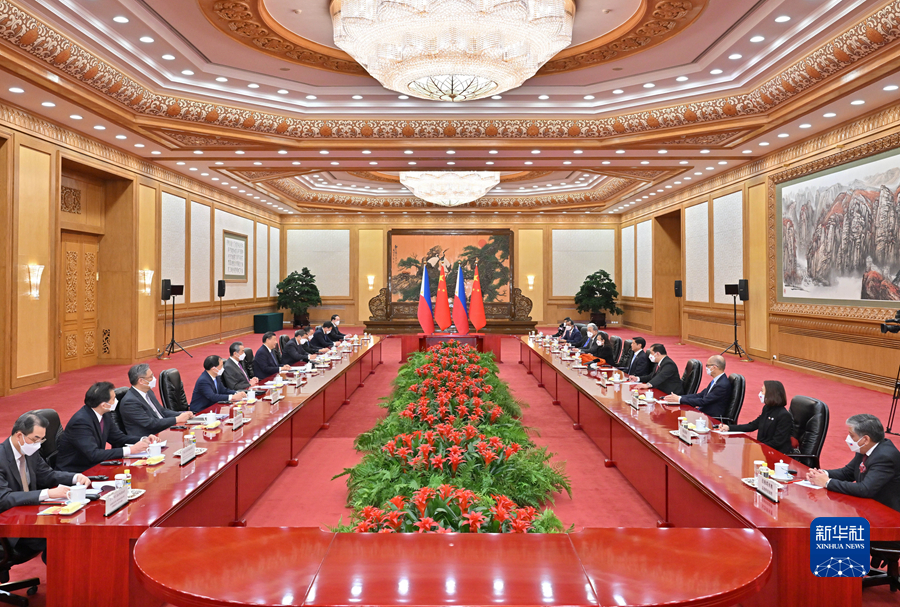 习近平同菲律宾总统马科斯举行会谈(图5) 习近平同菲律宾总统马科斯举行会谈(图5)