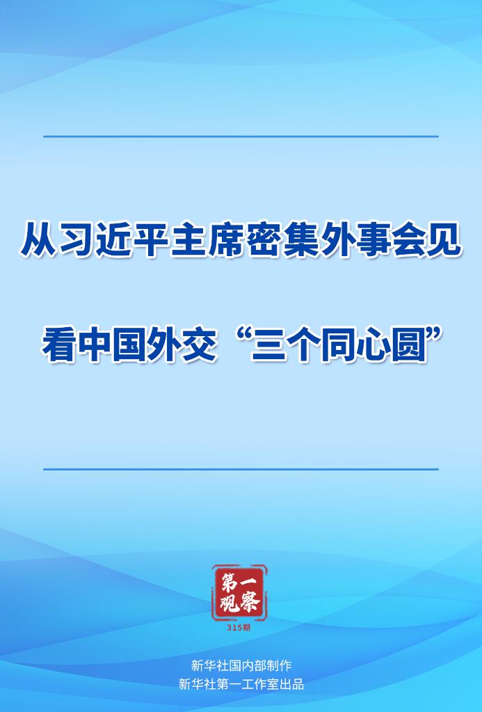 第一观察丨从习近平主席密集外事会见看中国外交“三个同心圆”(图1) 第一观察丨从习近平主席密集外事会见看中国外交“三个同心圆”(图1)