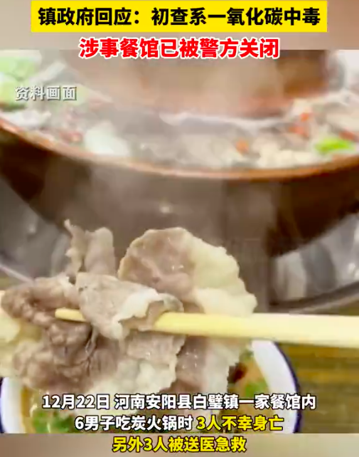 6人包厢里吃火锅,3人死亡3人急救!近期多地发生类似事件,注意防范(图1) 1.png
