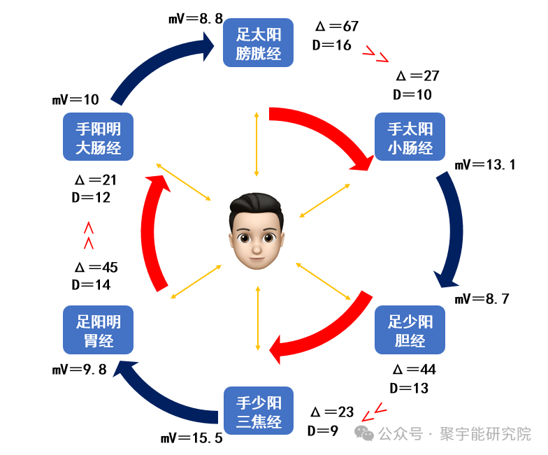 金日光教授:【《黄帝内经》所深藏的奥秘•之四十七】一些群友还问我白天六阳经按三阳分三段,各段之间又通过什么动力过渡?(图6) 640.png
