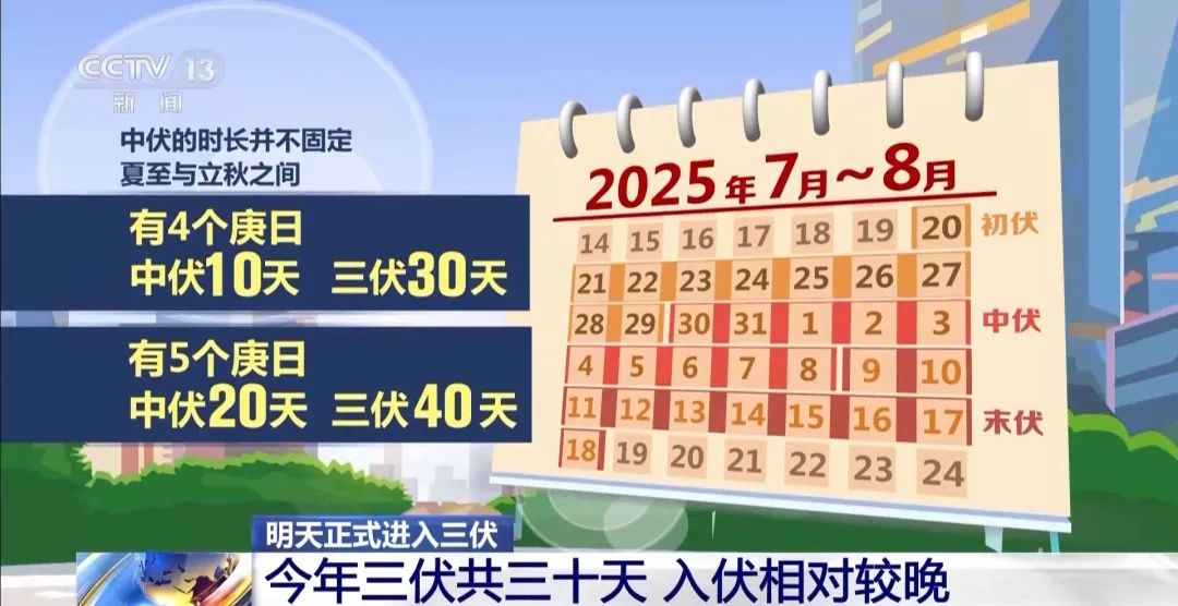 明天入伏,今年“三伏”仅30天!这份养生指南请收好(图2) 明天入伏,今年“三伏”仅30天!这份养生指南请收好(图2)